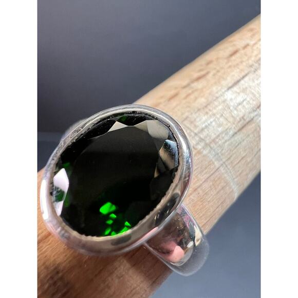 NEW Chrome tourmaline sterling silver ring size 7.5 - Picture 12 of 16